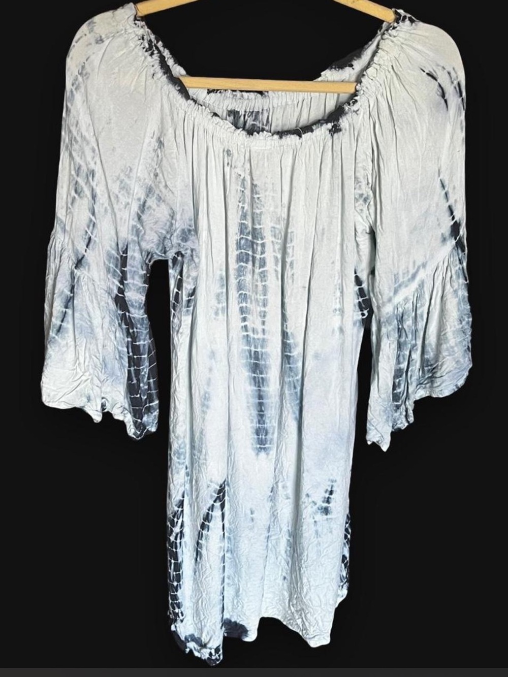 Ace Fashions Boho Tie-Dye Off-Shoulder Dress size M